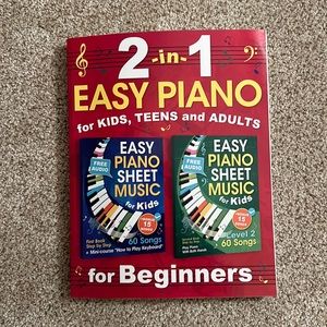 2 in 1 Easy Piano for kids, teens, and adults - For Beginners